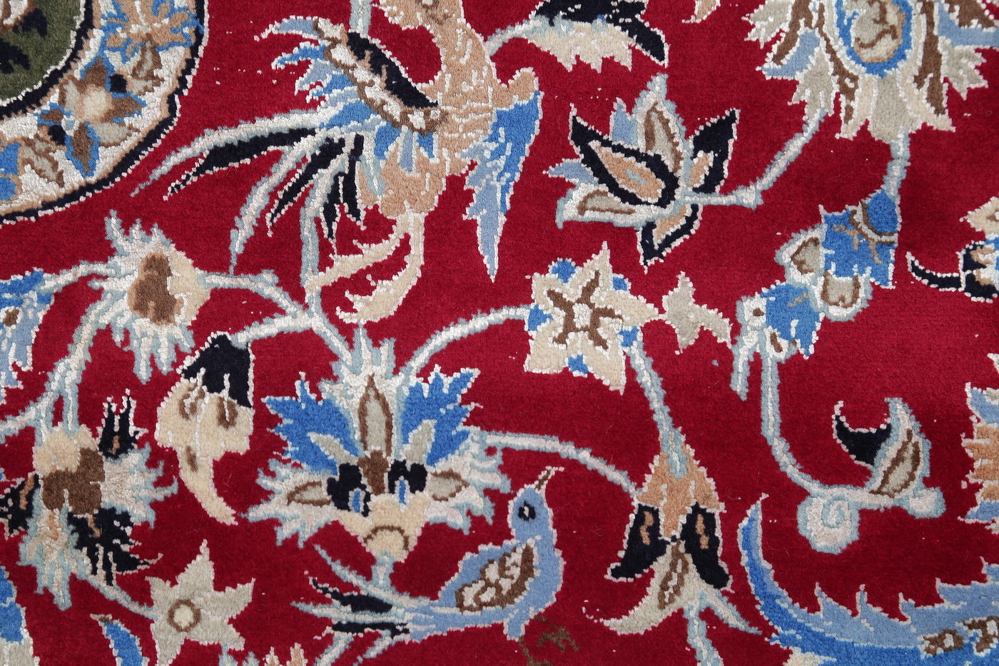 Red Antique Floral Nain Persian Area Rug 10X14