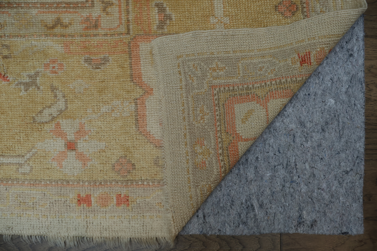 Antique Muted Green and Gold Oushak Turkish Living Room Rug 9x12