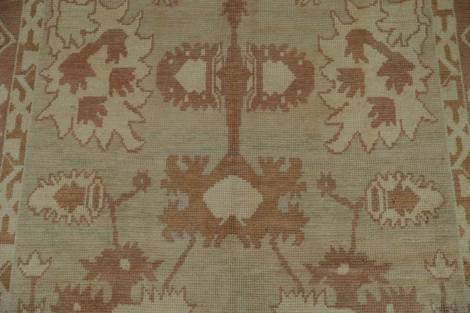 Vegetable Dye Oushak Turkish Hand-Knotted Area Rug 7x11