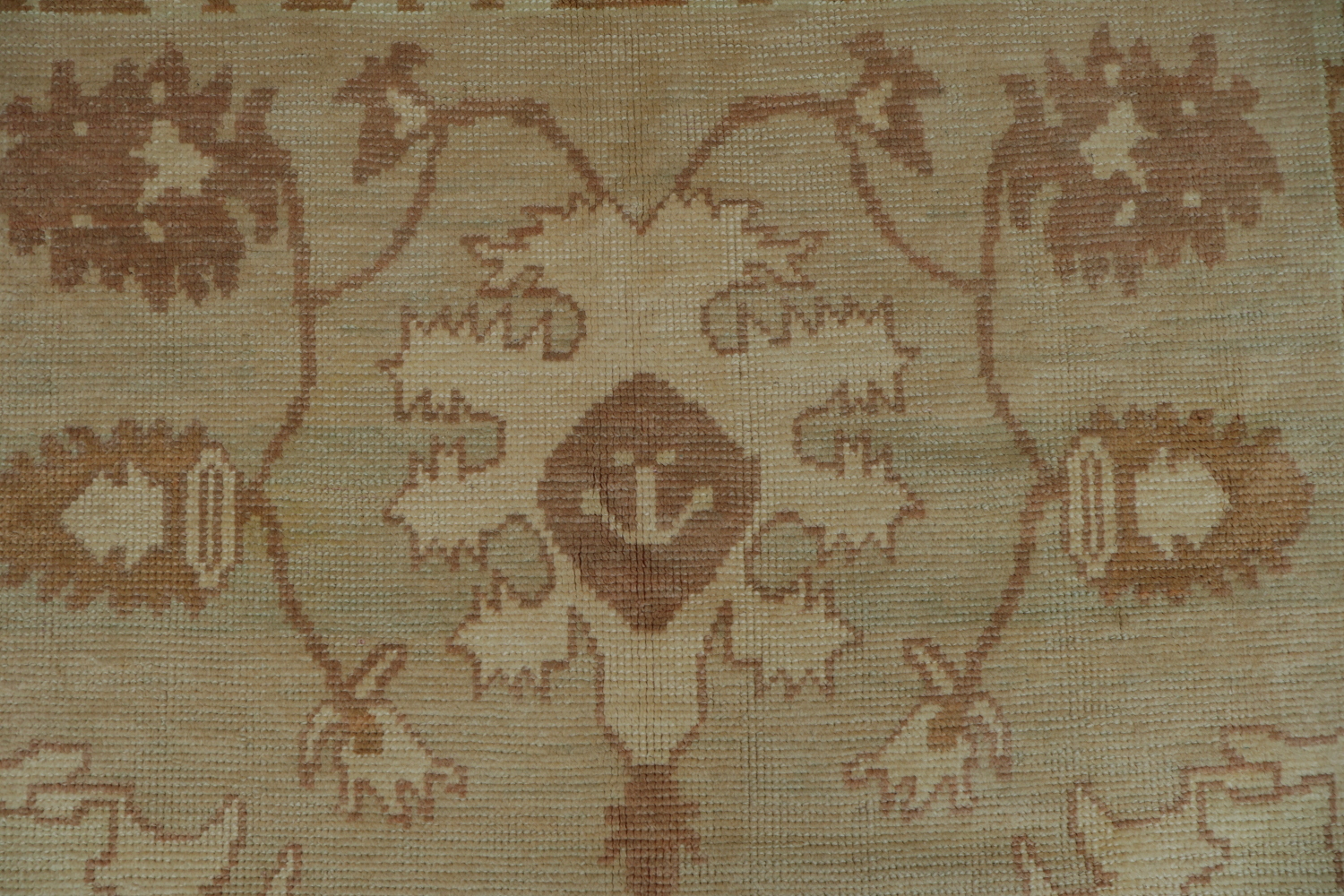 Vegetable Dye Oushak Turkish Hand-Knotted Area Rug 7x11