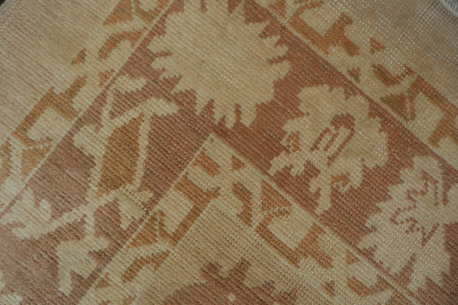 Vegetable Dye Oushak Turkish Hand-Knotted Area Rug 7x11