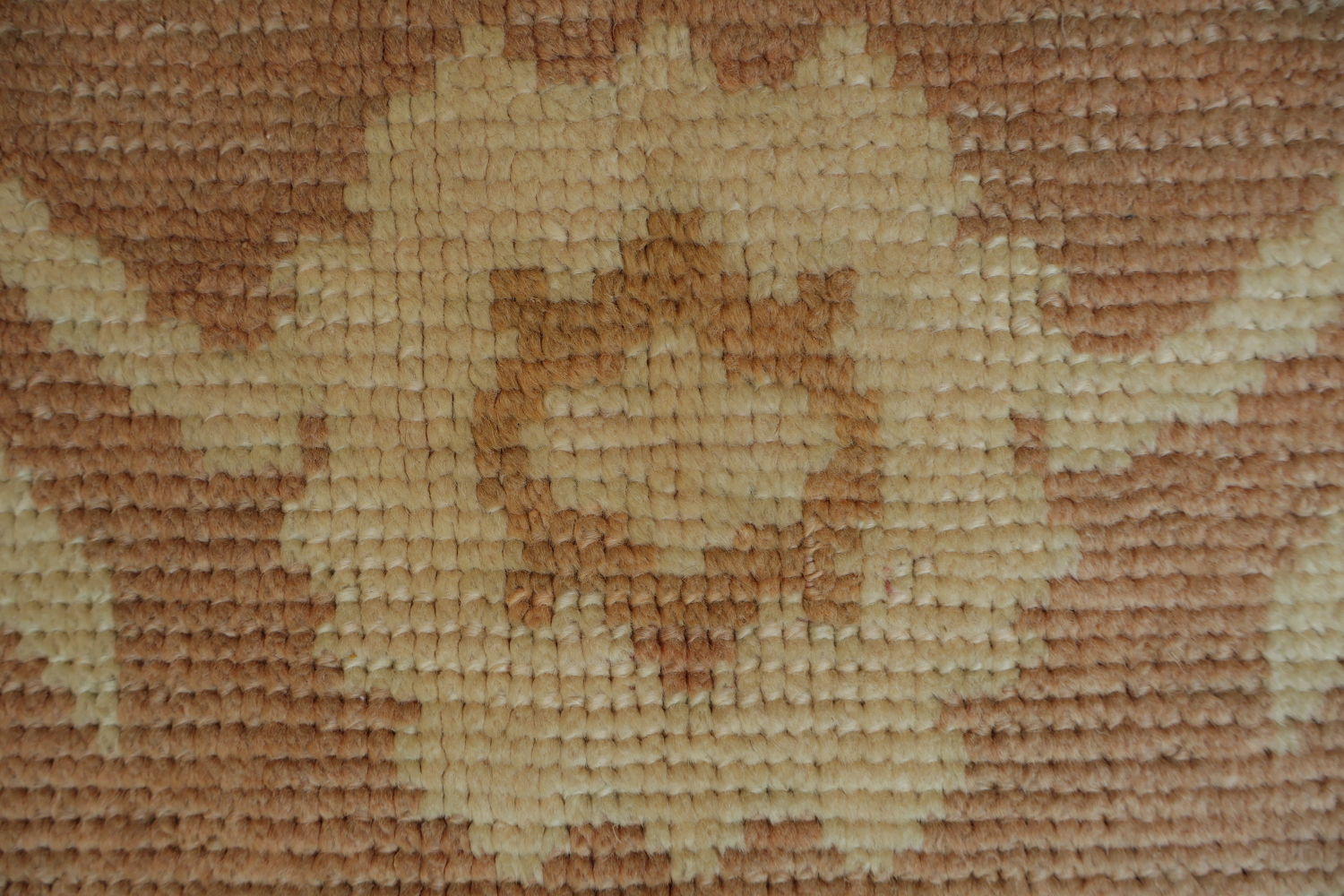 Vegetable Dye Oushak Turkish Hand-Knotted Area Rug 7x11