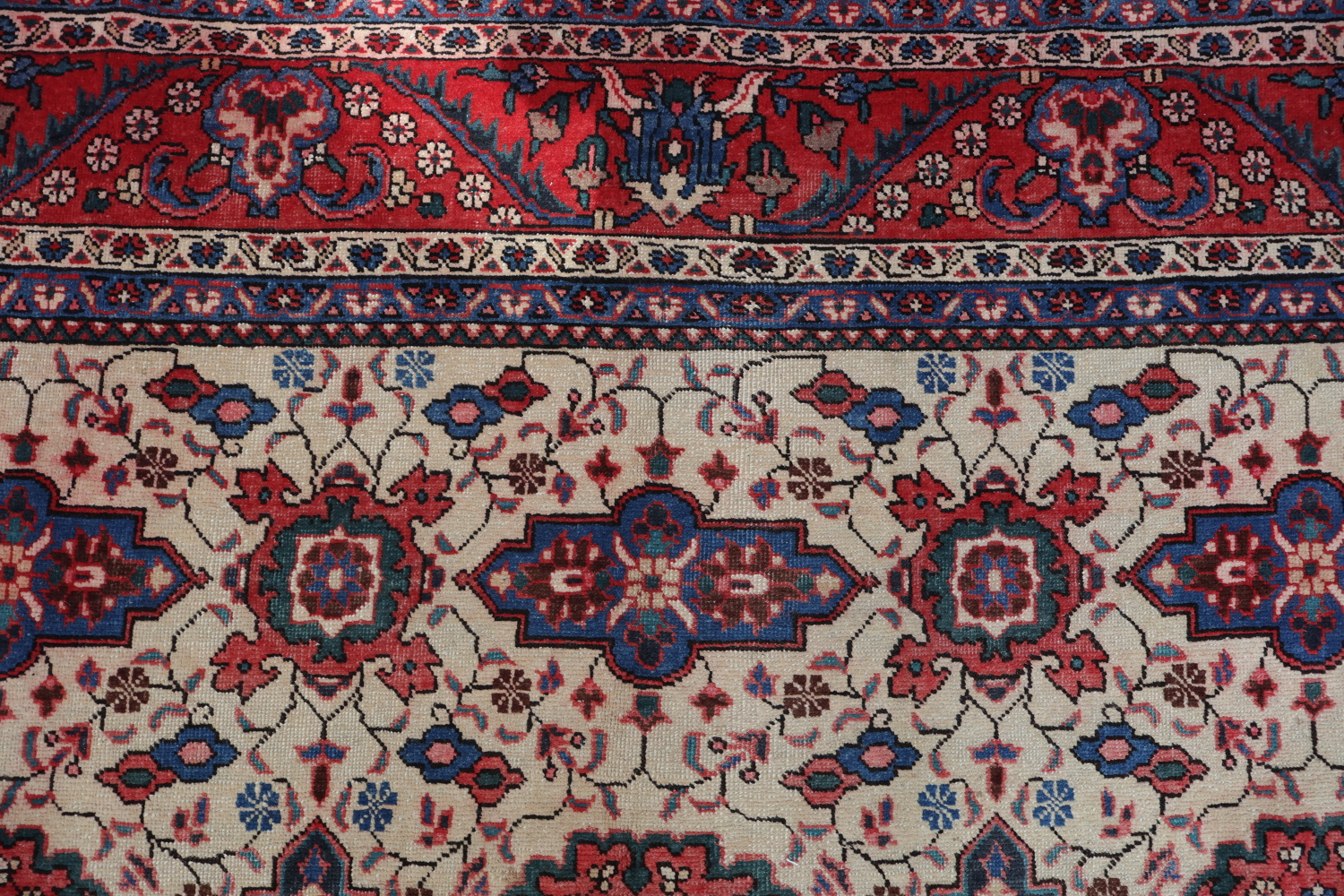 Antique Heriz Persian Living Room Wool Rug 8x11