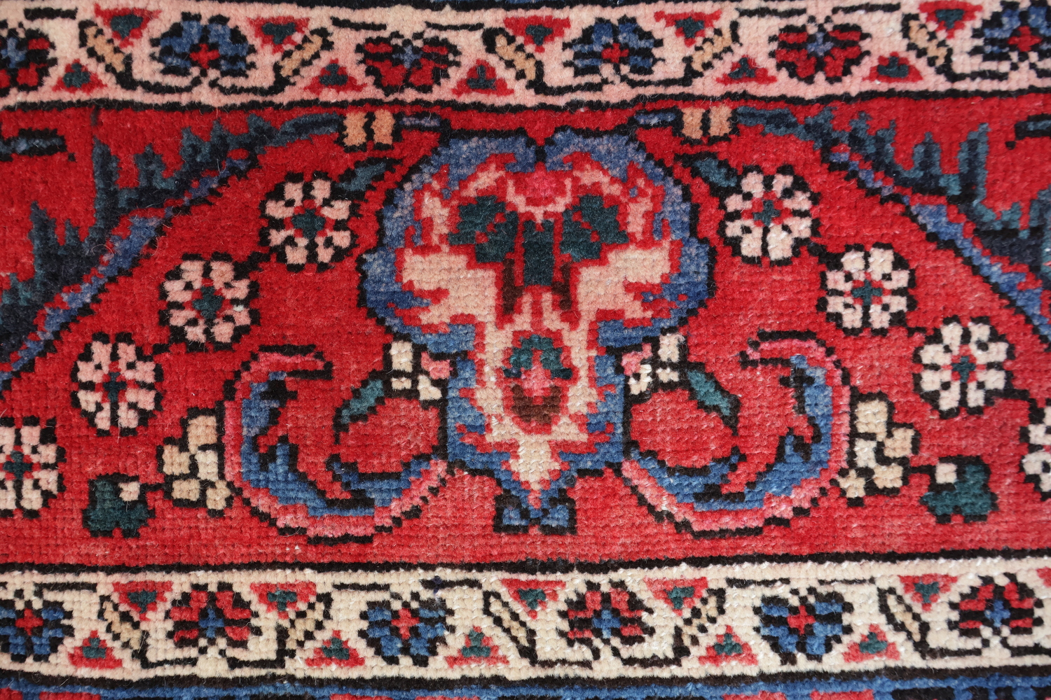 Antique Heriz Persian Living Room Wool Rug 8x11