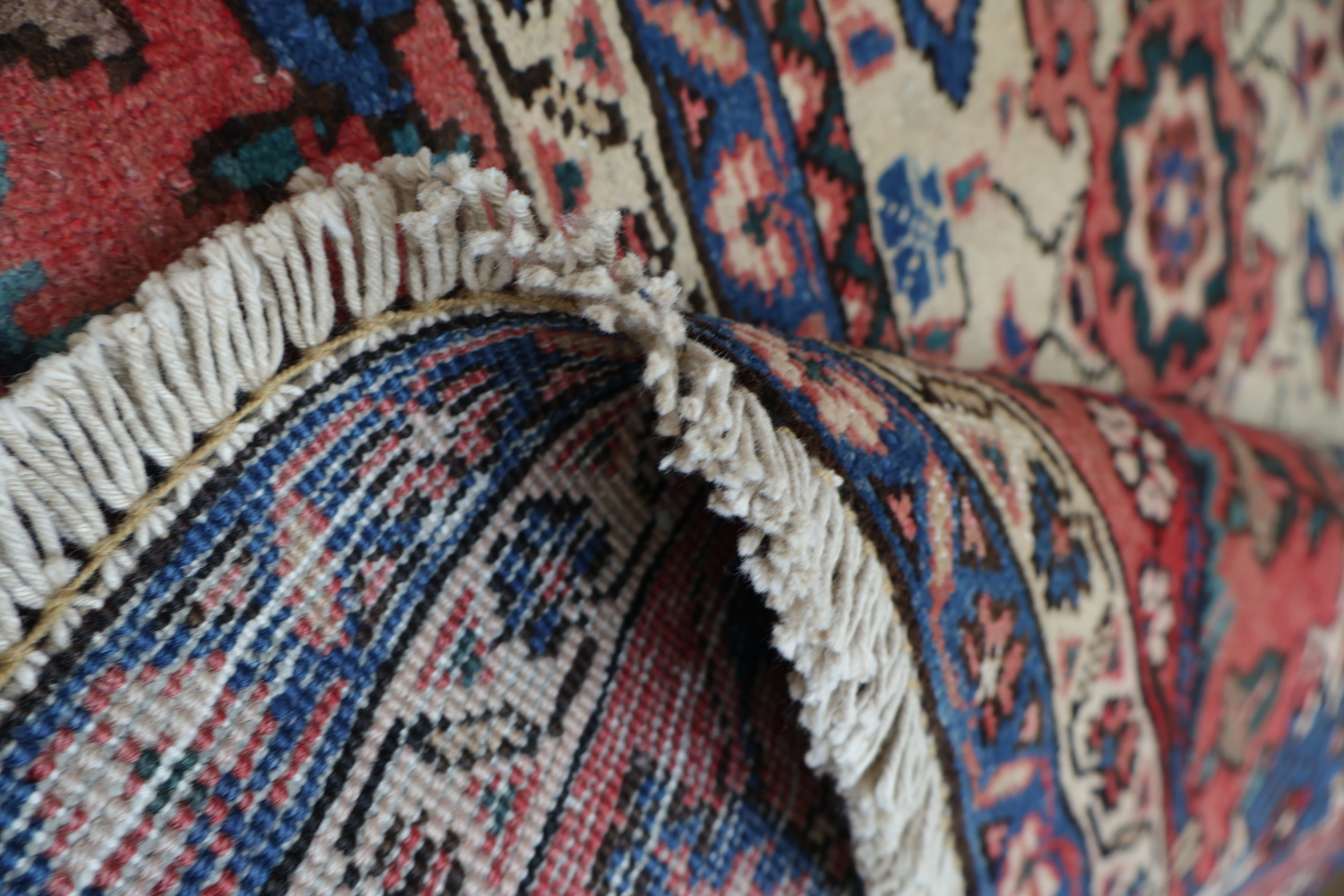 Antique Heriz Persian Living Room Wool Rug 8x11
