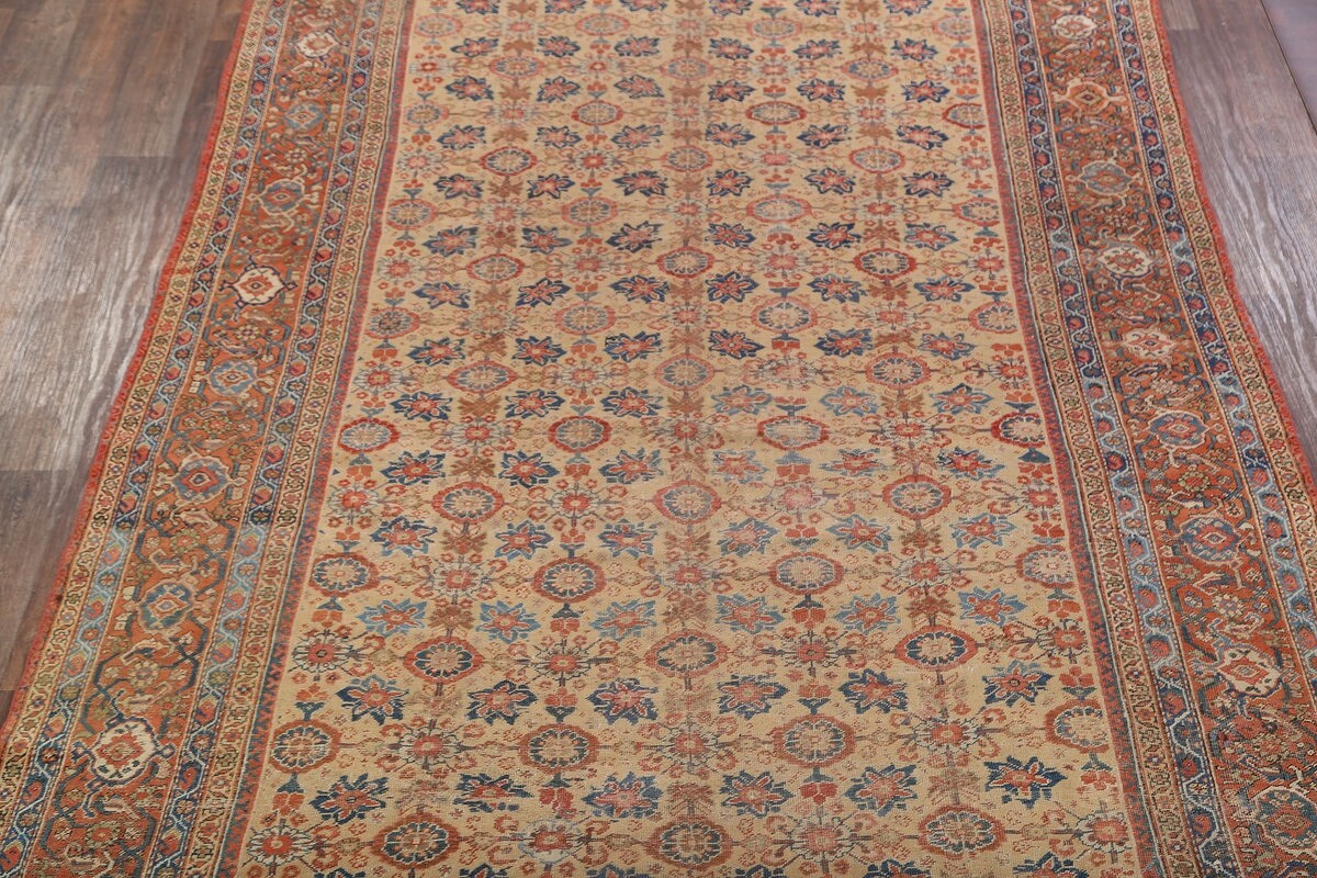 Pre-1900 Antique Sultanabad Large Persian Rug 9x20