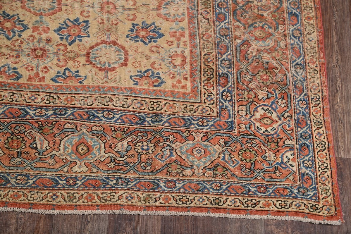 Pre-1900 Antique Sultanabad Large Persian Rug 9x20
