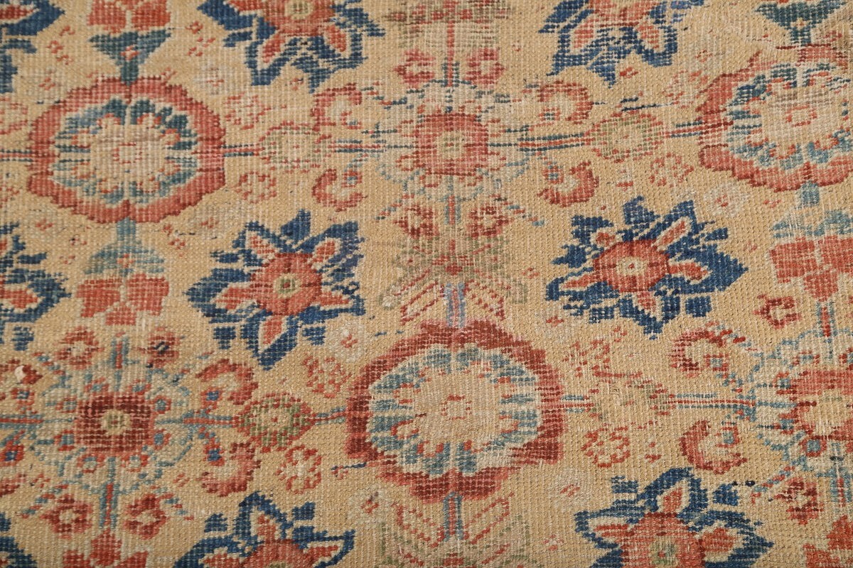 Pre-1900 Antique Sultanabad Large Persian Rug 9x20