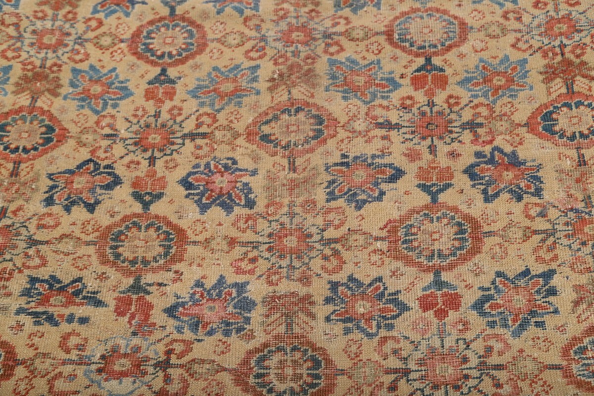 Pre-1900 Antique Sultanabad Large Persian Rug 9x20