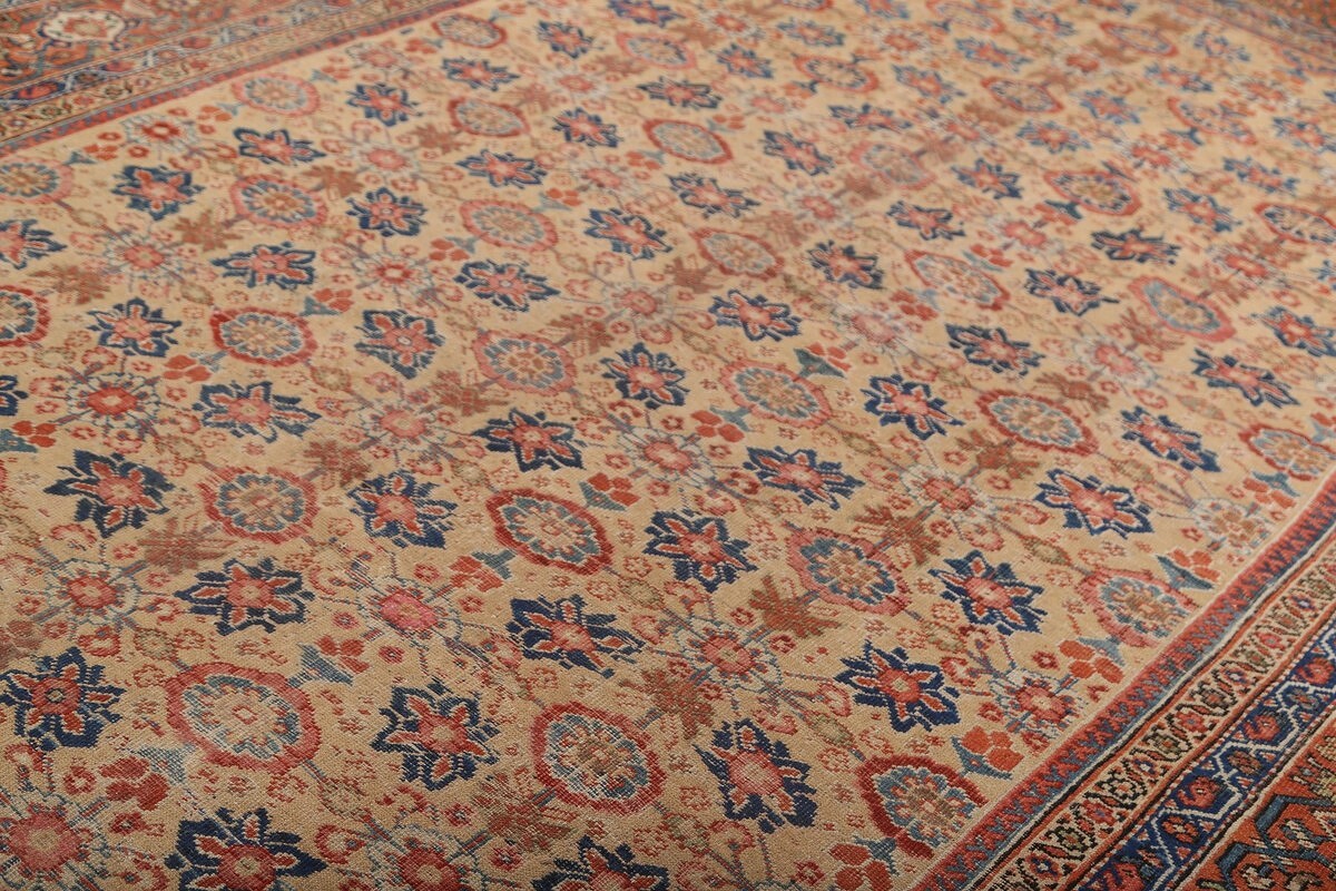 Pre-1900 Antique Sultanabad Large Persian Rug 9x20