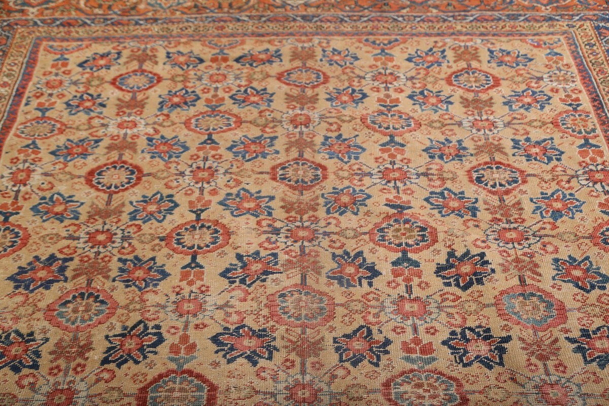 Pre-1900 Antique Sultanabad Large Persian Rug 9x20