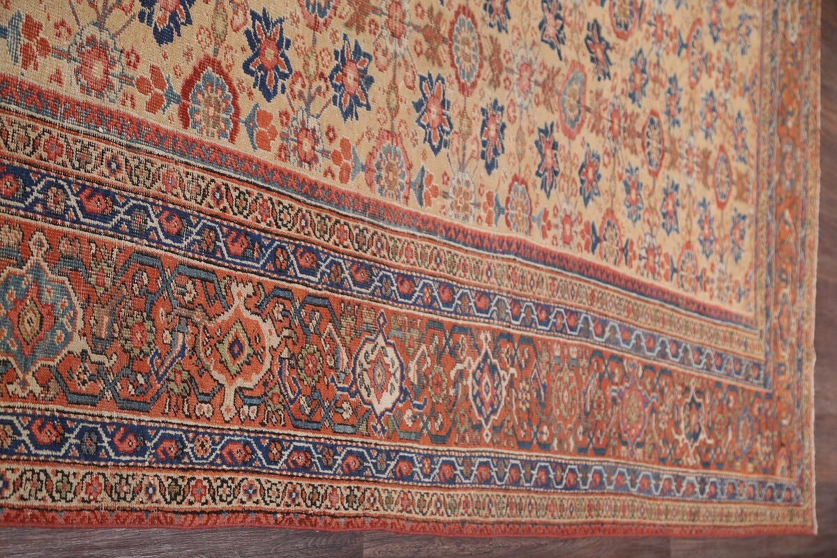 Pre-1900 Antique Sultanabad Large Persian Rug 9x20