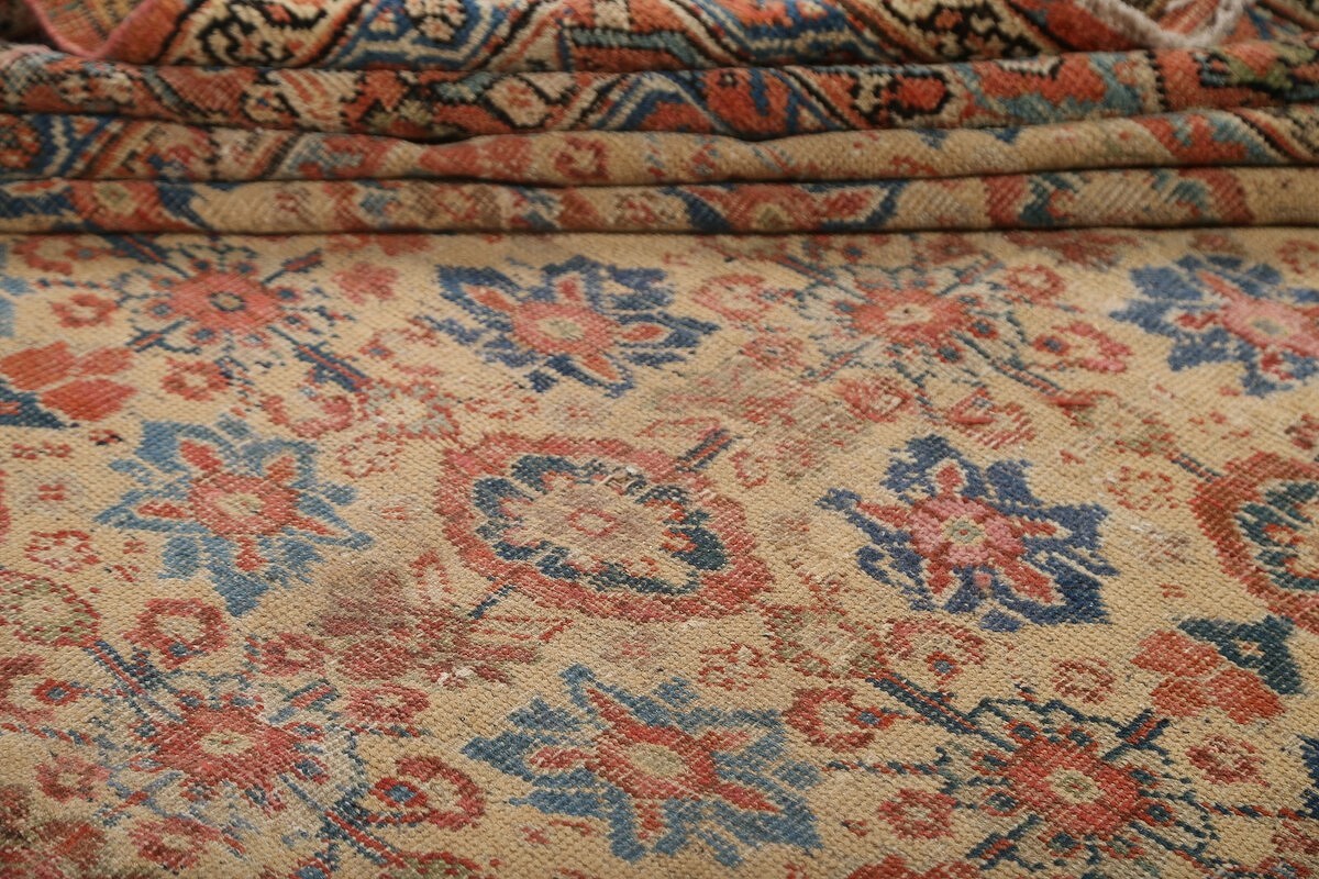 Pre-1900 Antique Sultanabad Large Persian Rug 9x20