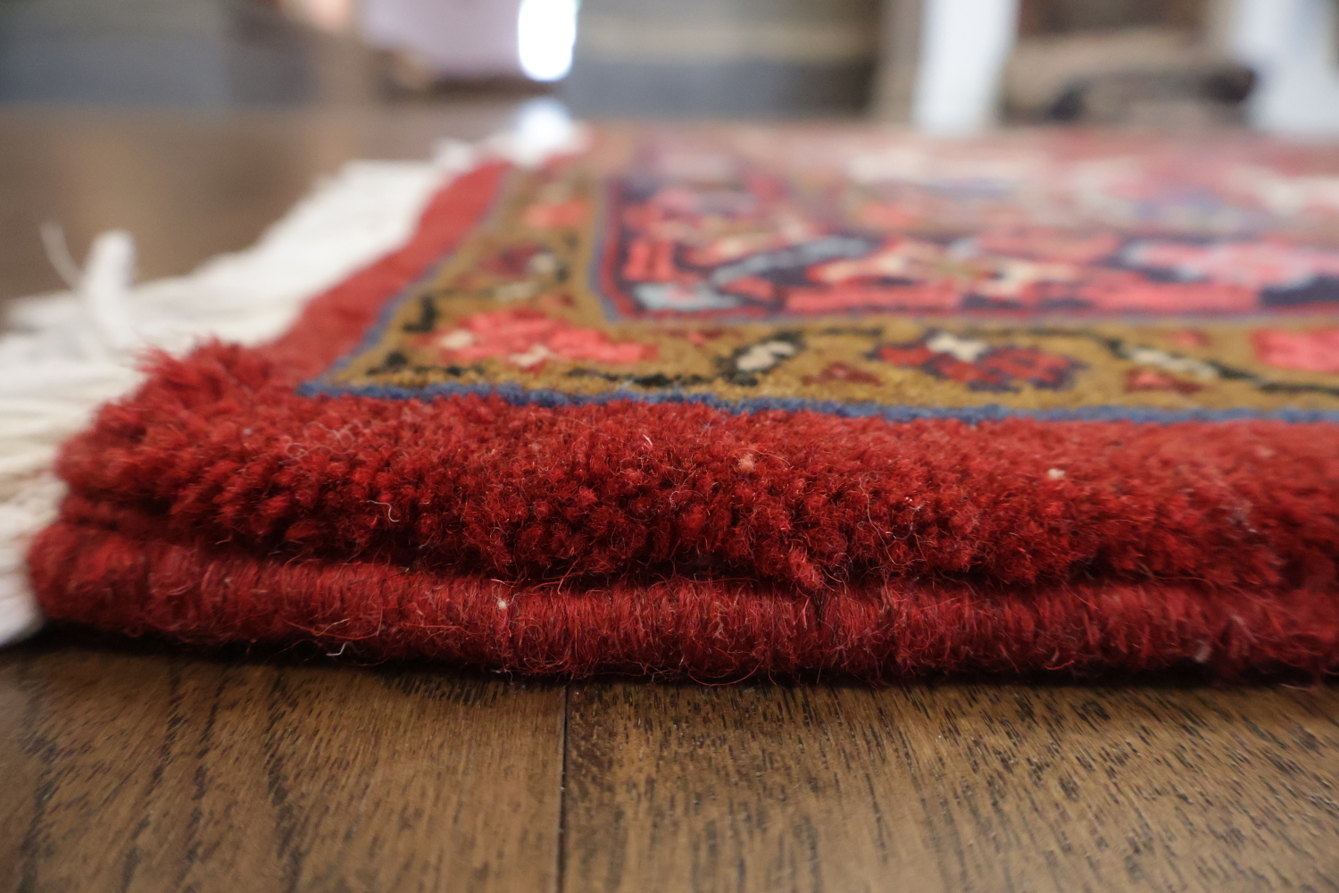 New Geometric Red Heriz Persian Area Rug 5x6