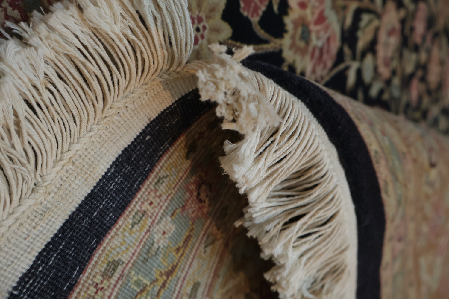 Classic Design Navy Blue and Pink Pak Persian Rug Perfect for Traditional Room 8x10