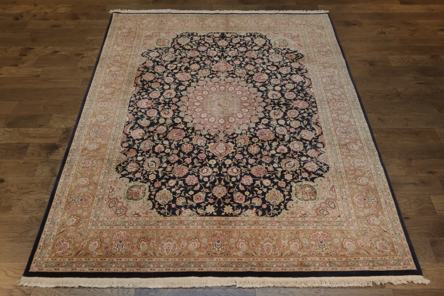 Classic Design Navy Blue and Pink Pak Persian Rug Perfect for Traditional Room 8x10