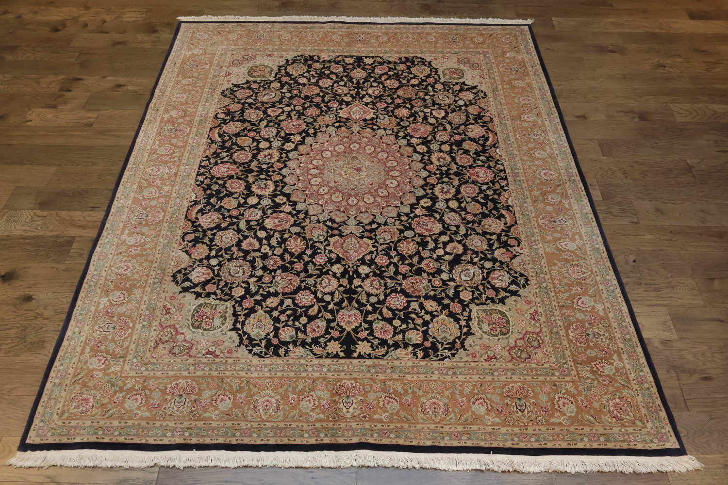 Classic Design Navy Blue and Pink Pak Persian Rug Perfect for Traditional Room 8x10