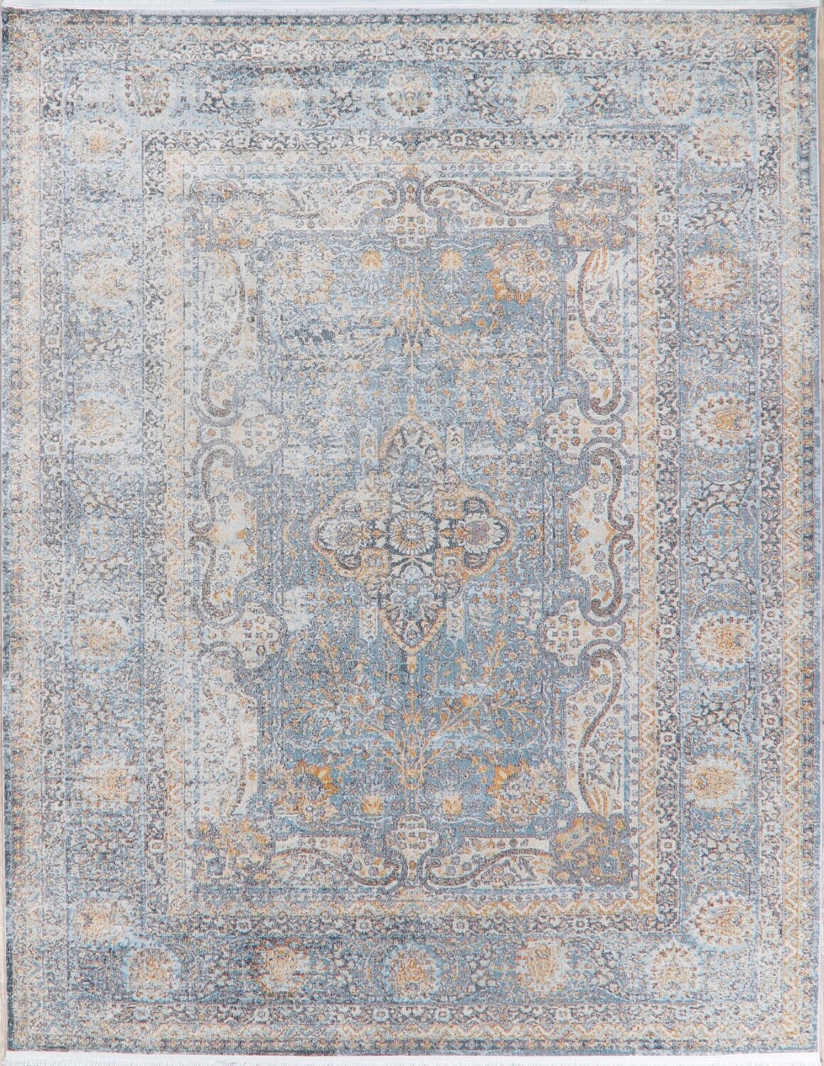 Vintage Style Distressed Heatset Area Rugs
