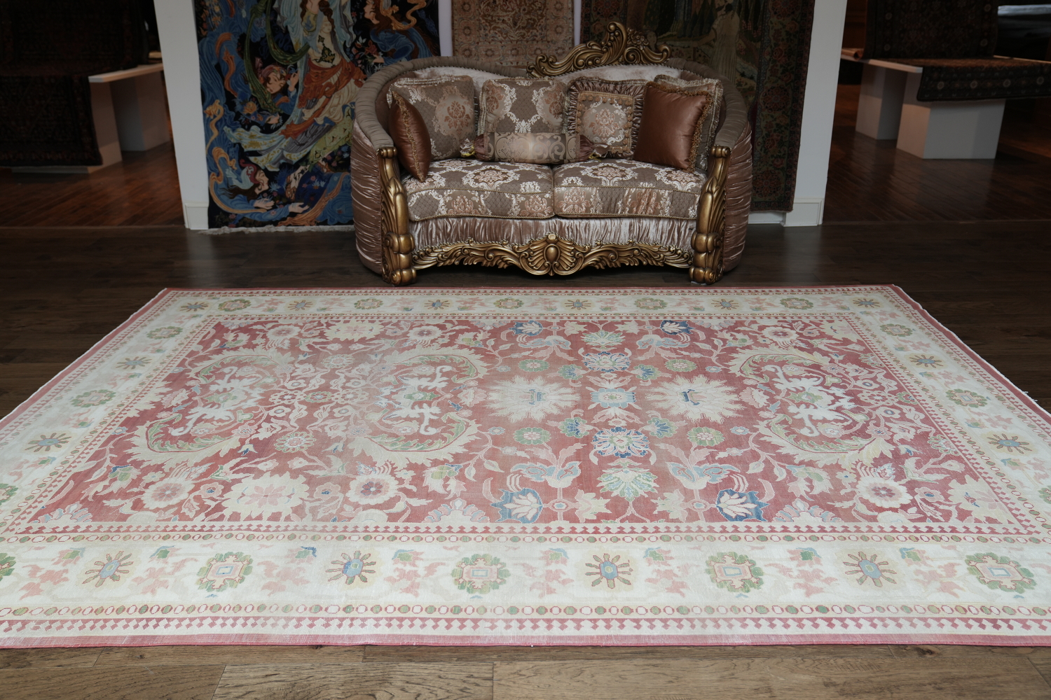 Vegetable Dye Oushak Egyptian Area Rug 9x12