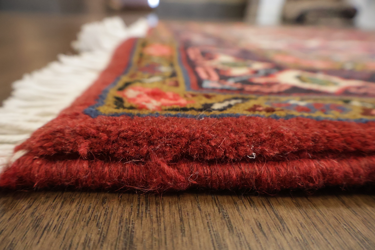 New Geometric Red Heriz Persian Wool Rug 5x6