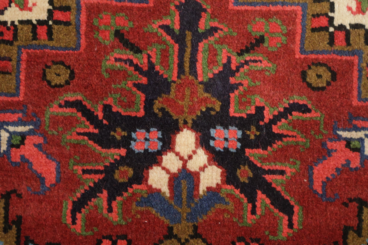 Brand New Geometric Red Heriz Persian Area Rug 5x6