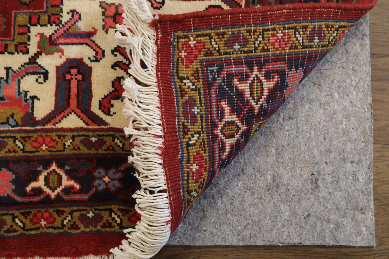 Brand New Geometric Red Heriz Persian Area Rug 5x6