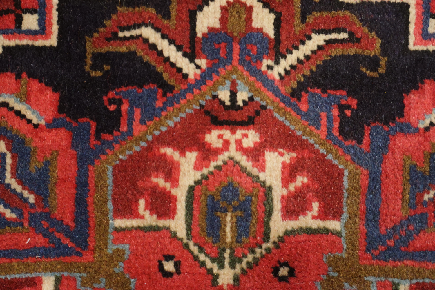 Brand New Geometric Red Heriz Persian Area Rug 5x6