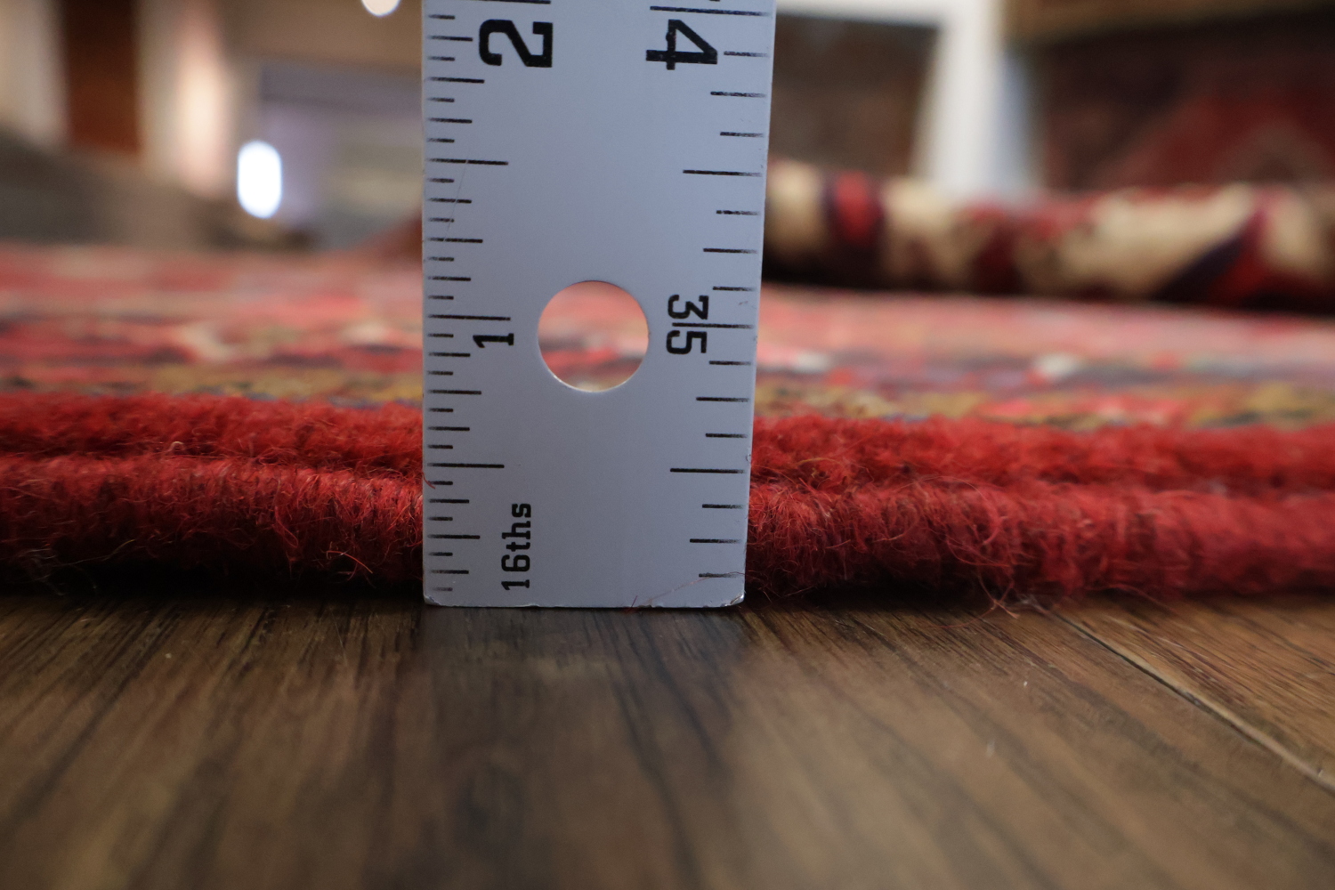 New Geometric Red Heriz Persian Wool Rug 5x6