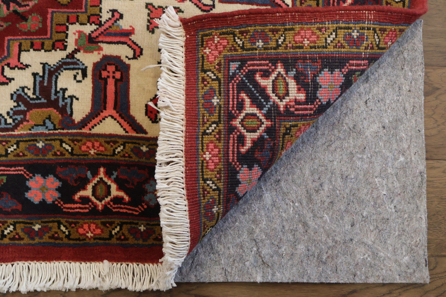 Brand New Geometric Red Heriz Persian Wool Rug 5x6