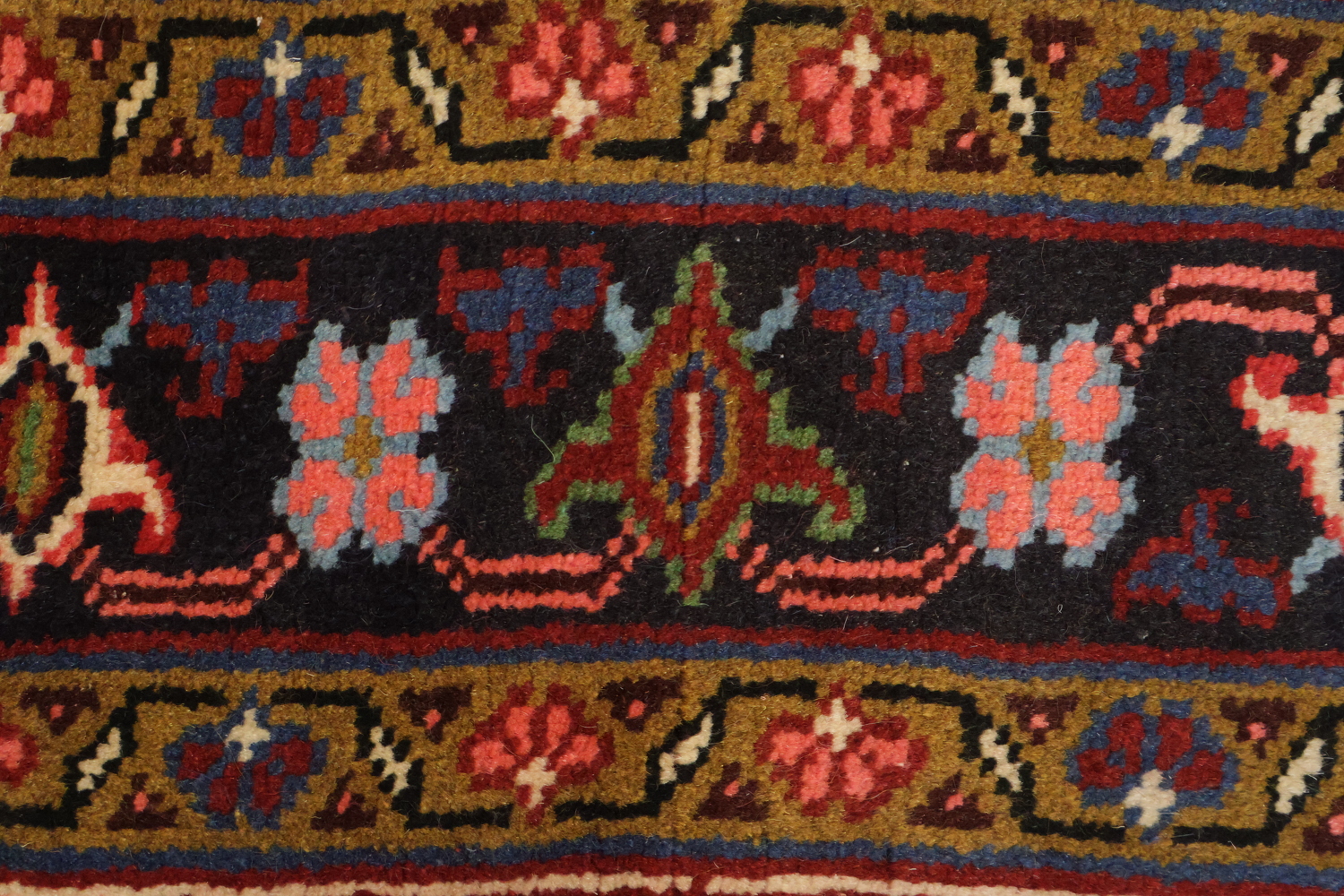 Brand New Geometric Red Heriz Persian Wool Rug 5x6