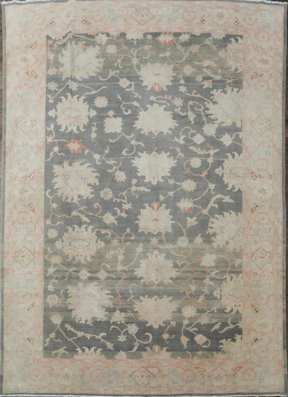 Antique Look Floral Oushak Oriental Area Rug 9x12