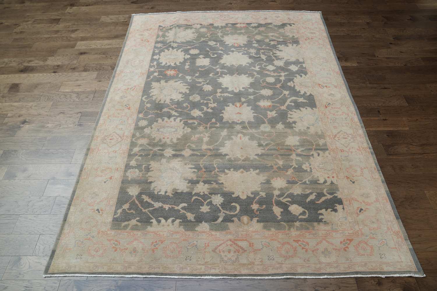 Antique Look Floral Oushak Oriental Area Rug 9x12