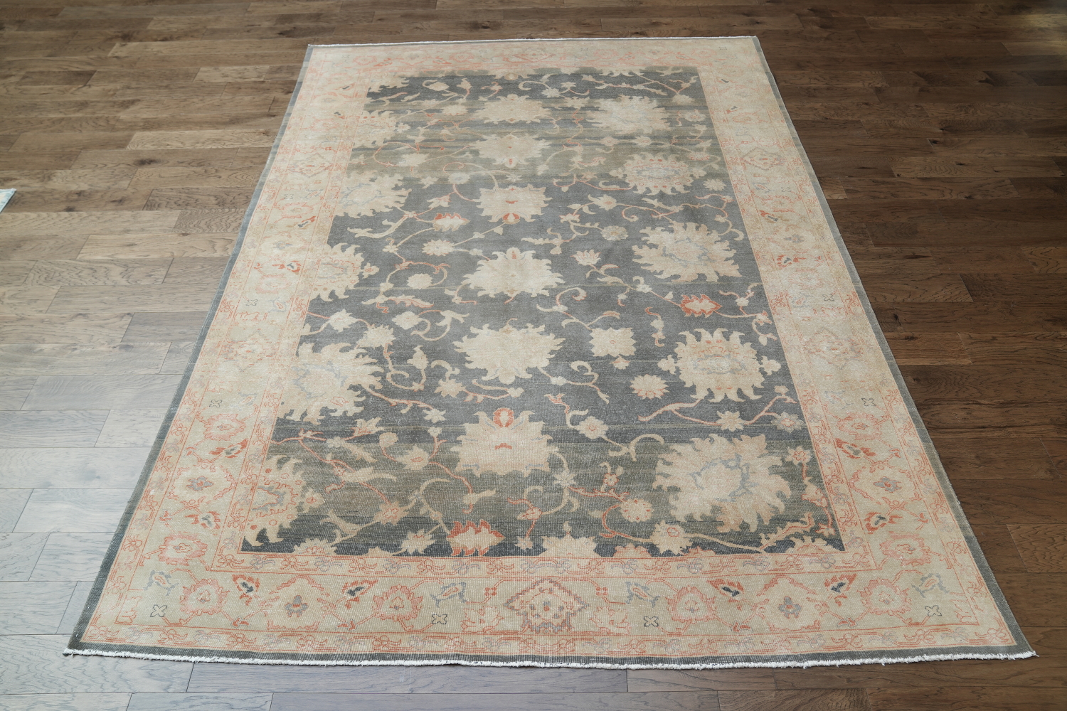 Antique Look Floral Oushak Oriental Area Rug 9x12