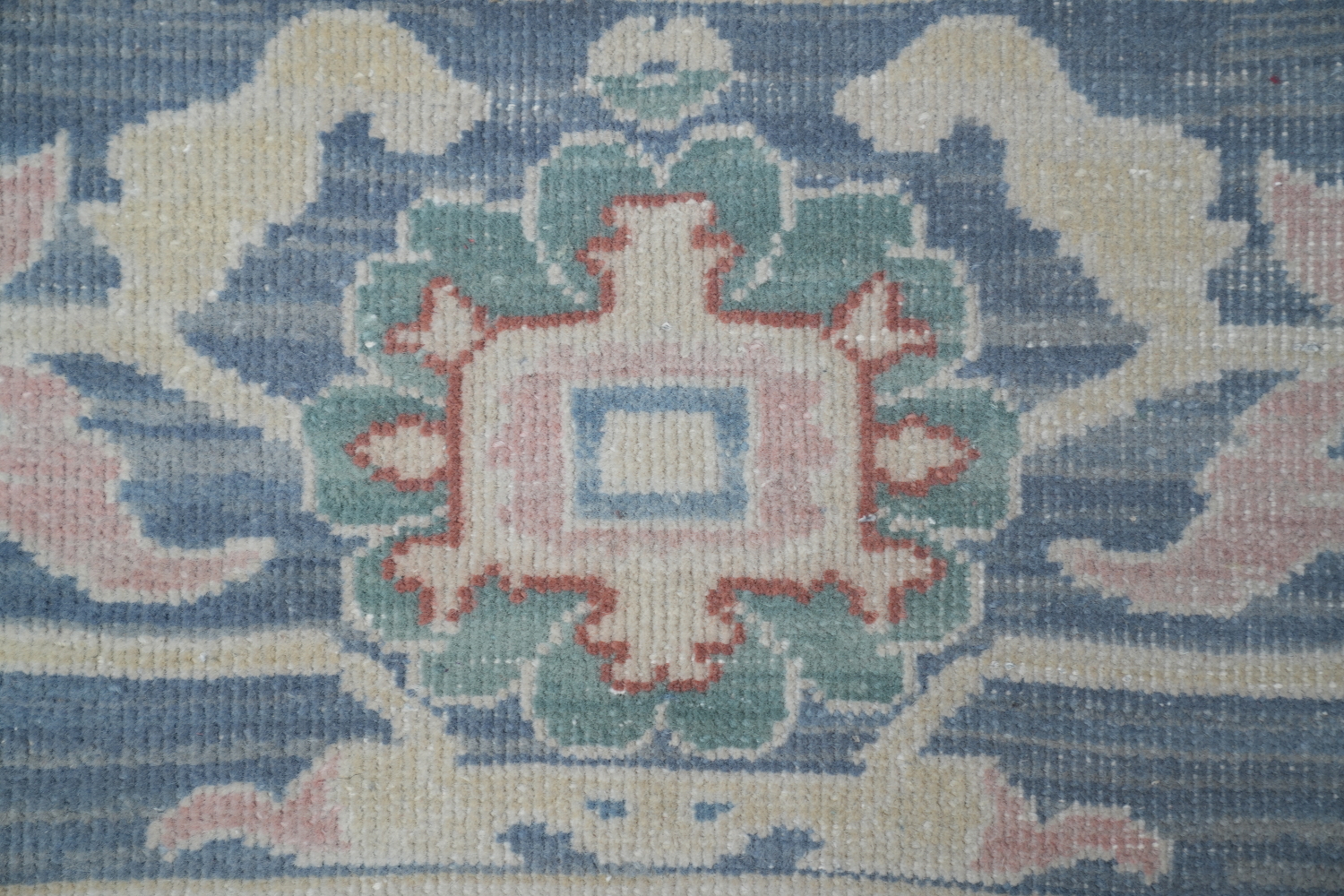 Antique Rust Floral Oushak Turkish Area Rug 9x12