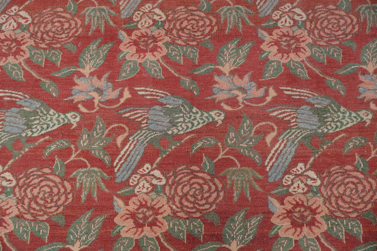 Animal Pictorial Vegetable Dye Oushak Egypt Area Rug 7x10
