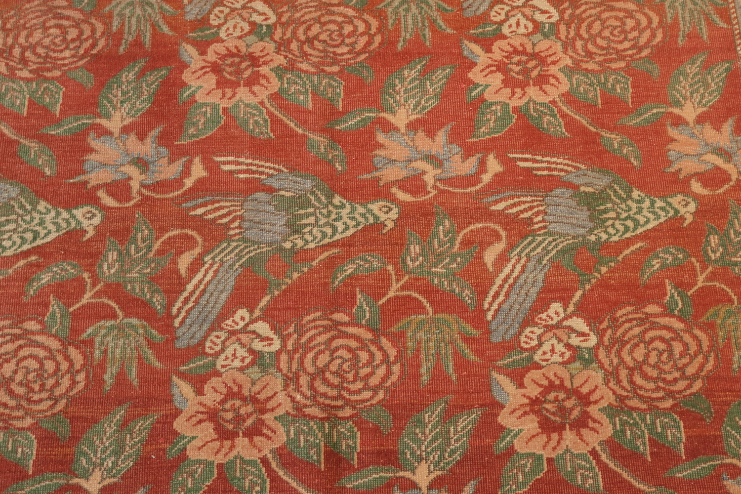 Animal Pictorial Vegetable Dye Oushak Egypt Area Rug 7x10