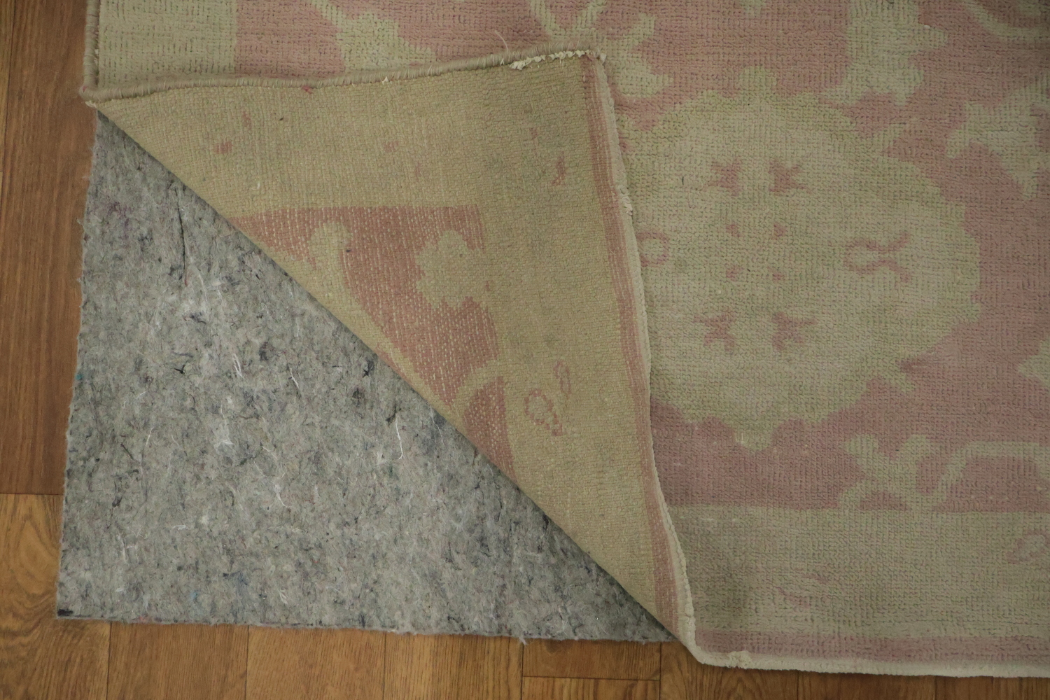 Antique Vegetable Dye Oushak Turkish Area Rug 3x5