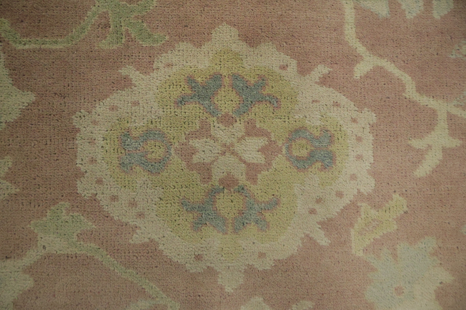 Antique Vegetable Dye Oushak Turkish Area Rug 3x5