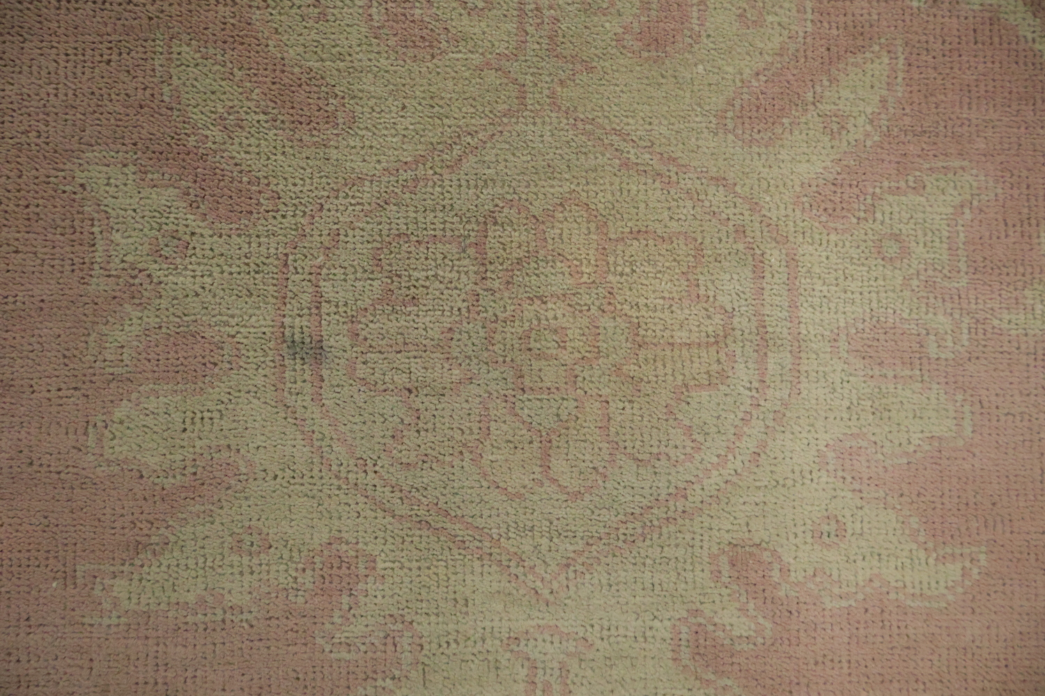 Antique Vegetable Dye Oushak Turkish Area Rug 3x5