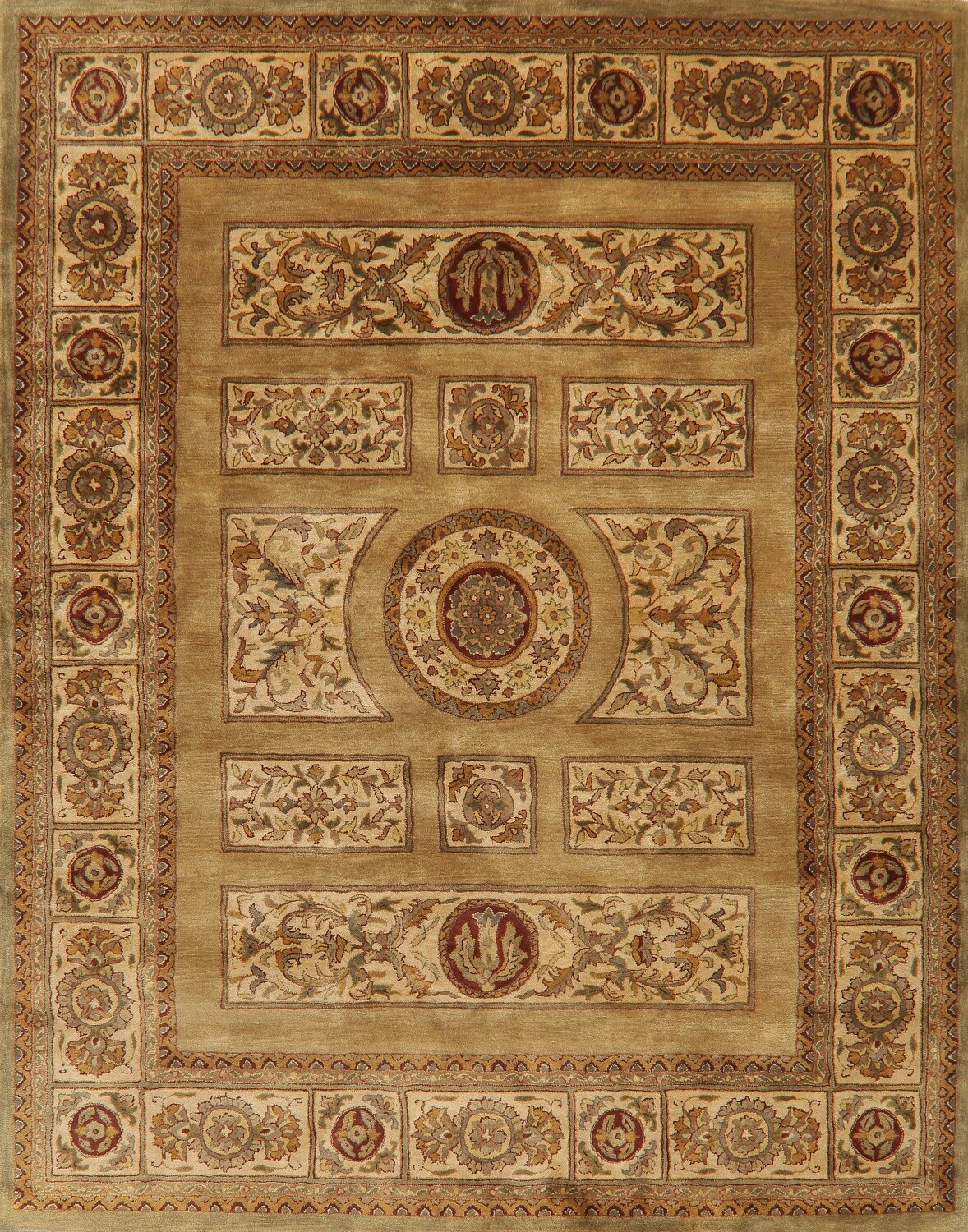 Victorian Style Gold Agra Oriental Area Rug 8x10