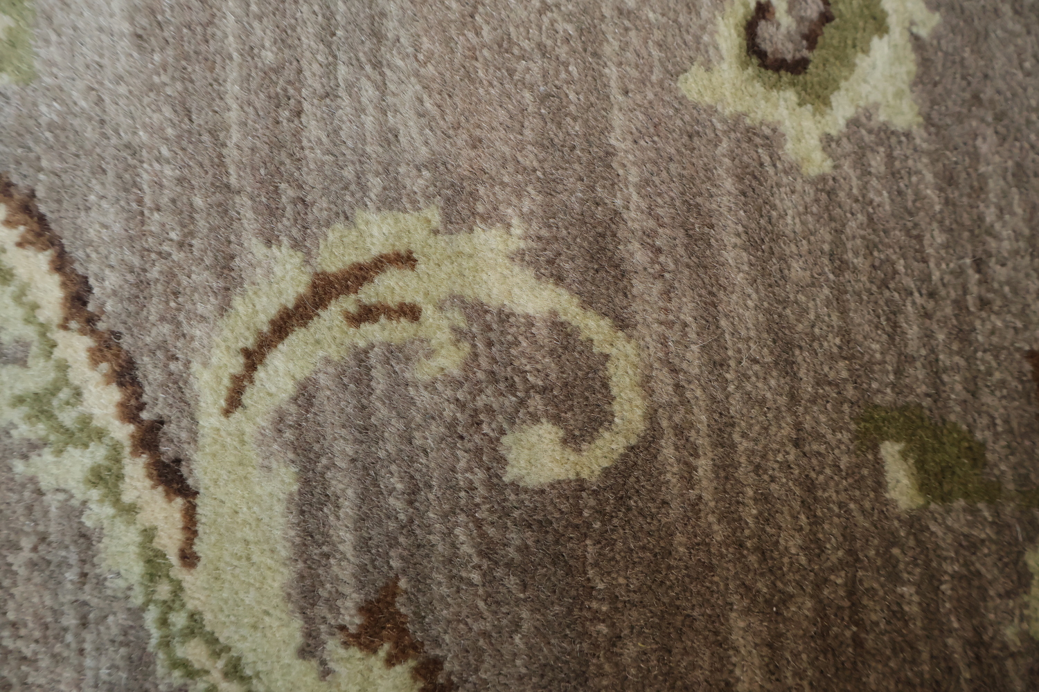 Luxurious Brown Rug with Detailed Paisley Patterns for Living Spaces 9x12