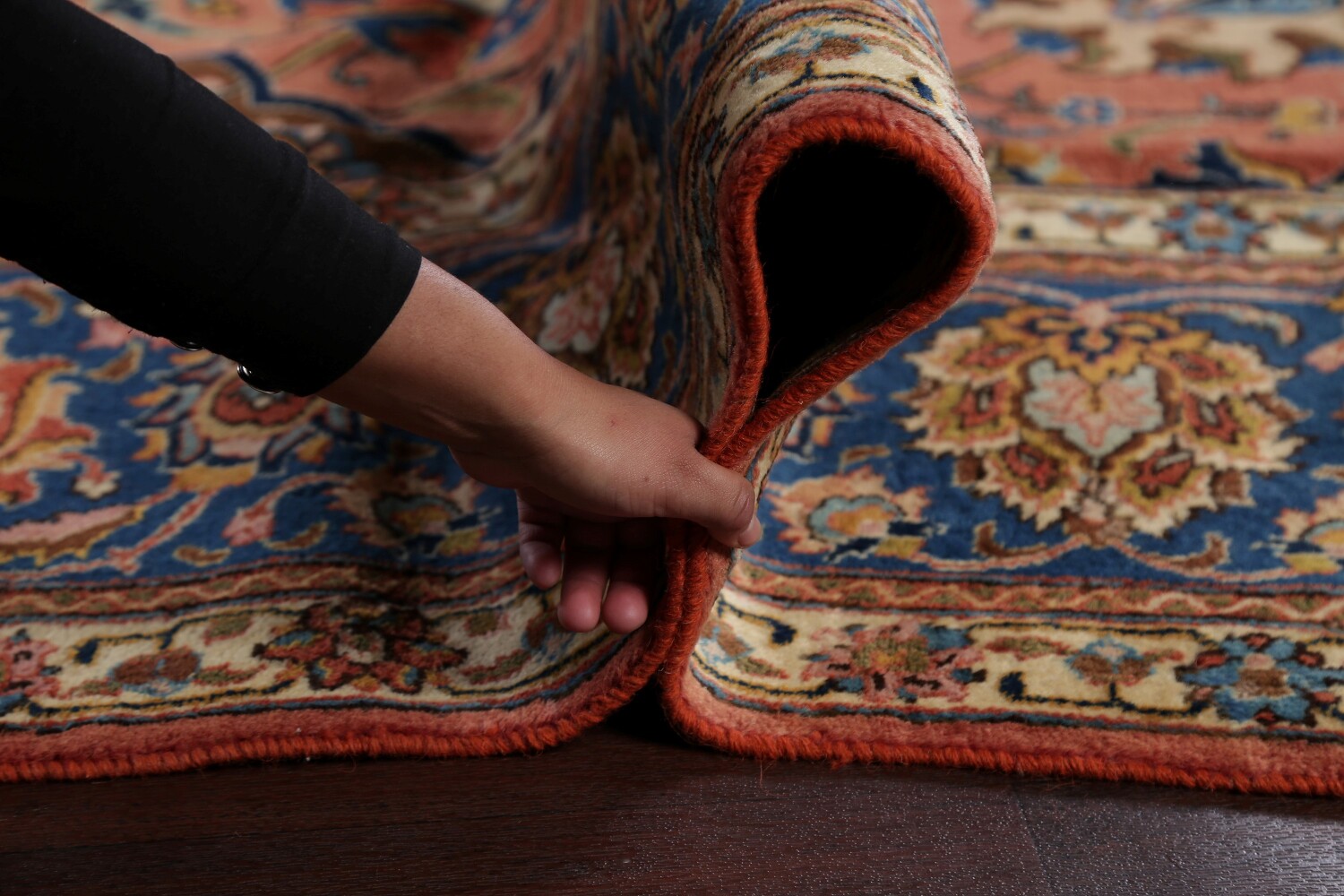 Antique Vegetable Dye Tabriz Heydarzadeh Persian Rug 11x18