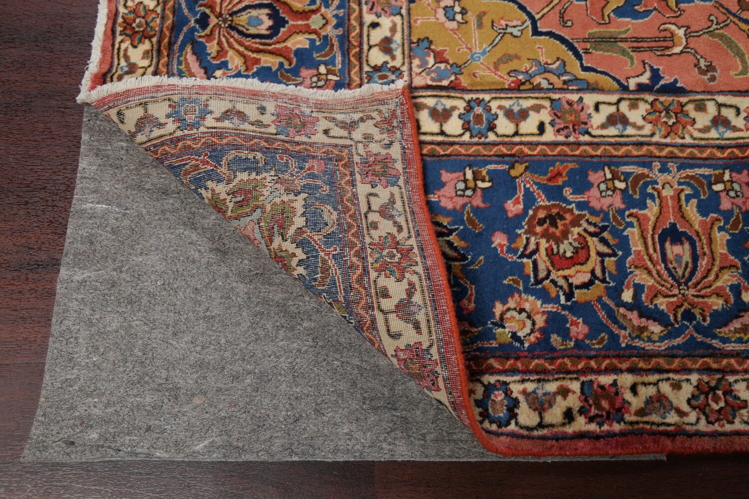 Antique Vegetable Dye Tabriz Heydarzadeh Persian Rug 11x18