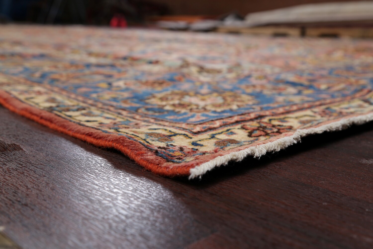 Antique Vegetable Dye Tabriz Heydarzadeh Persian Rug 11x18