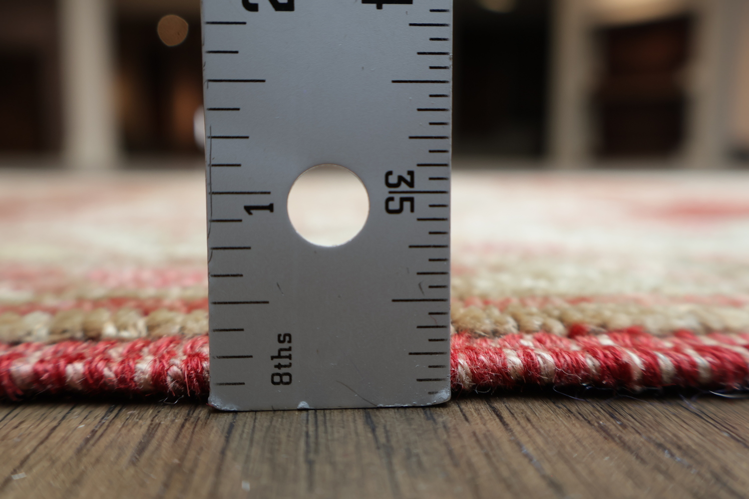 Rustic Charm: Red Geometric Turkish Tribal Runner for Hallways 3x12