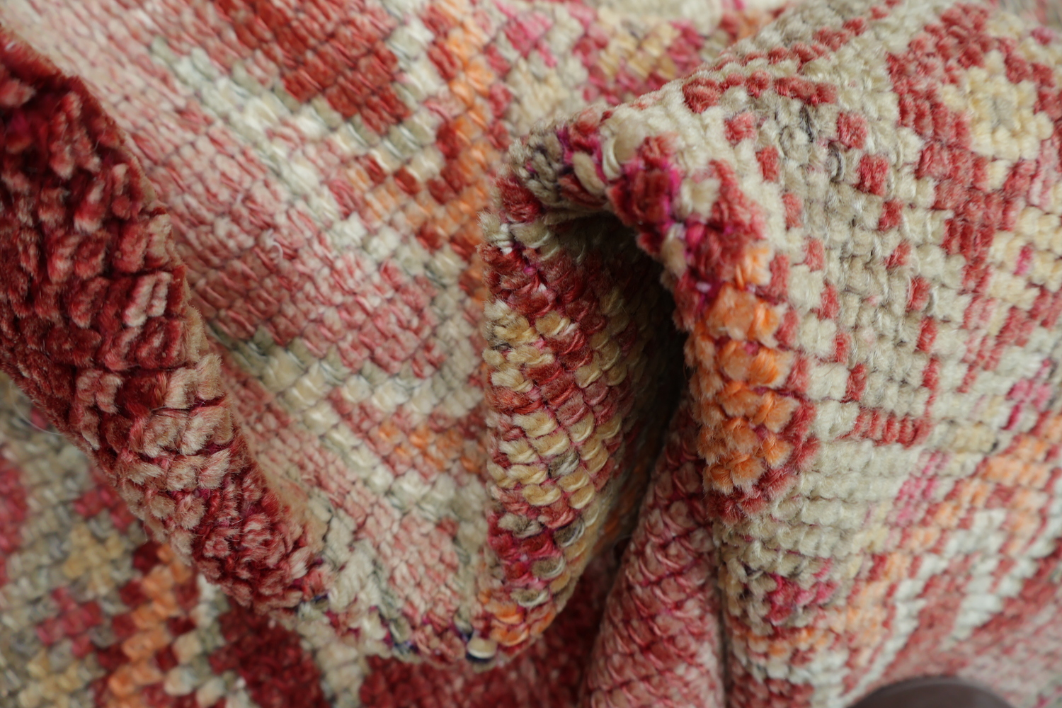 Rustic Charm: Red Geometric Turkish Tribal Runner for Hallways 3x12