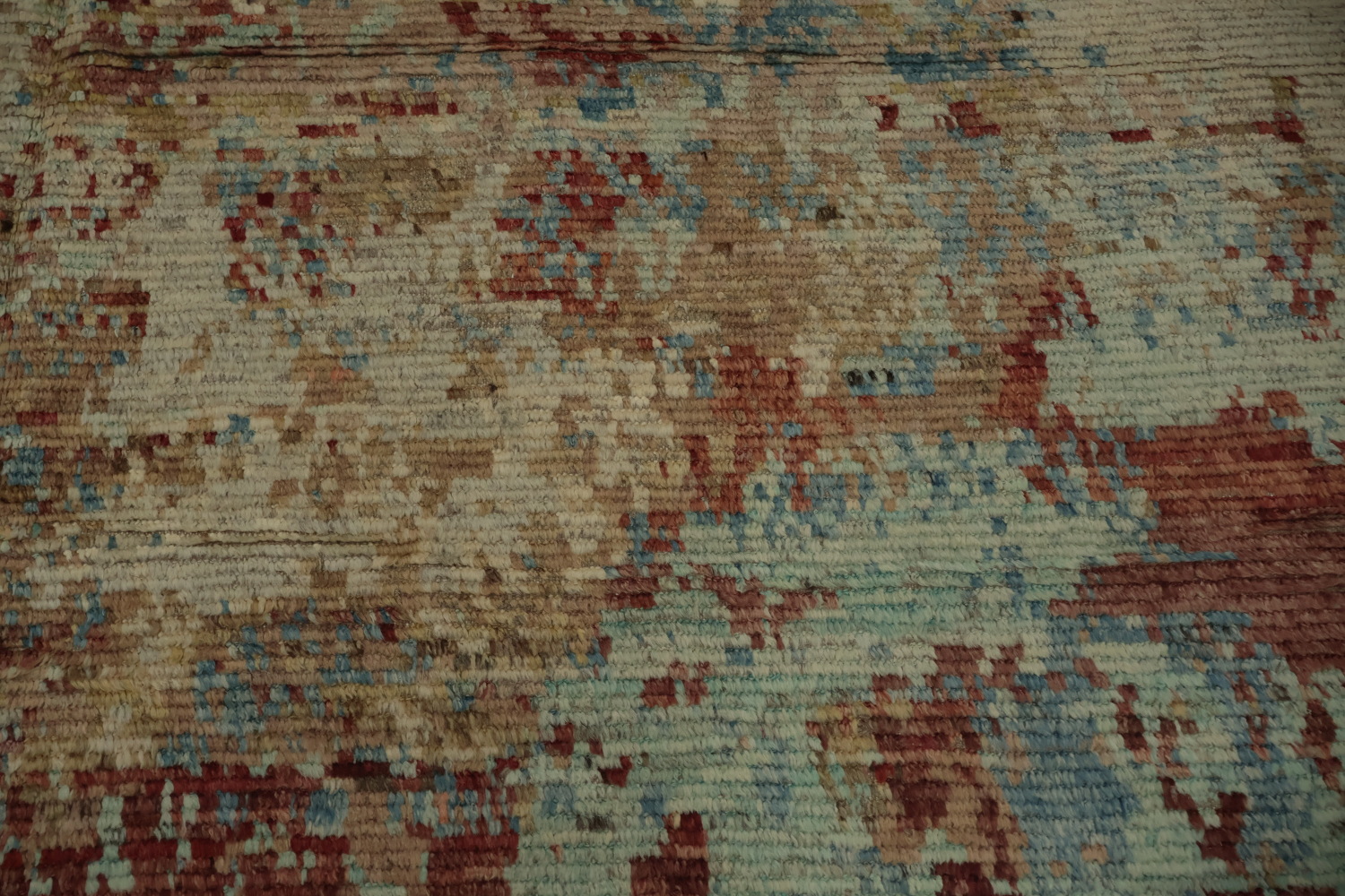 Abstract Earth-Toned Modern Area Rug 9x12 with Distressed Texture Style