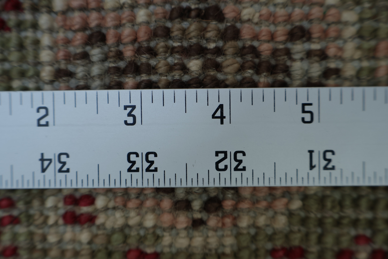 Vegetable Dye Geometric Oushak Turkish Rug 4x6