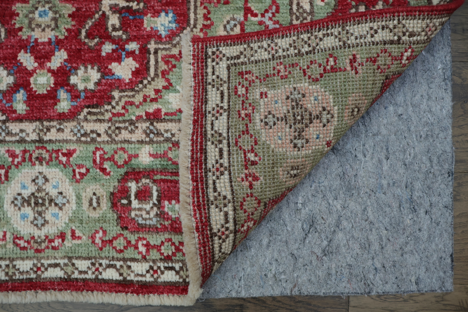 Vegetable Dye Geometric Oushak Turkish Rug 4x6