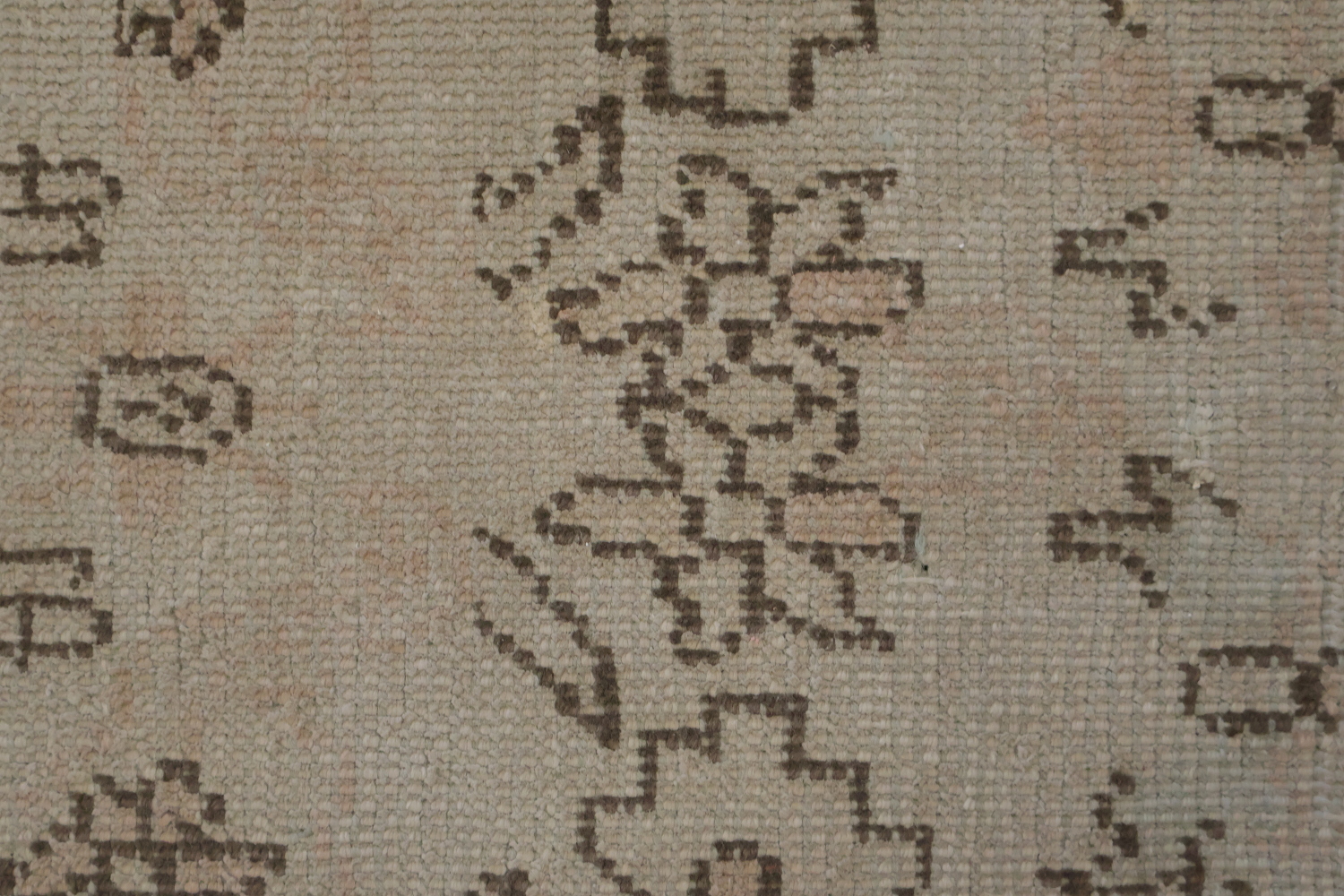 Old Vegetable Dye Oushak Turkish Wool Area Rug 6x10